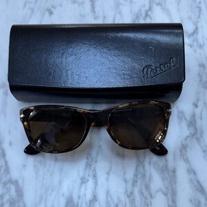 Persol Brown Sunglasses with Black Case